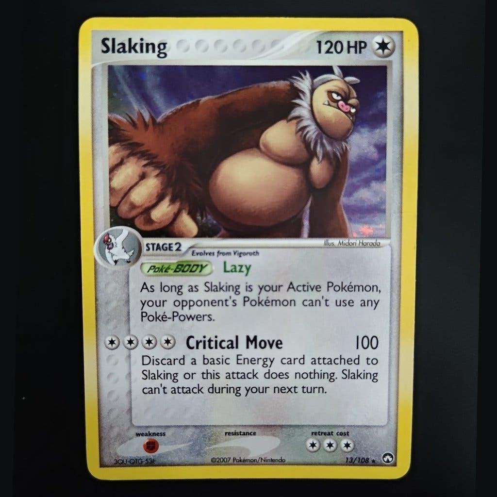 Slaking #13 Pokemon Power Keepers, Hobby en Vrije tijd, Verzamelkaartspellen | Pokémon, Verzenden, Gebruikt, Losse kaart