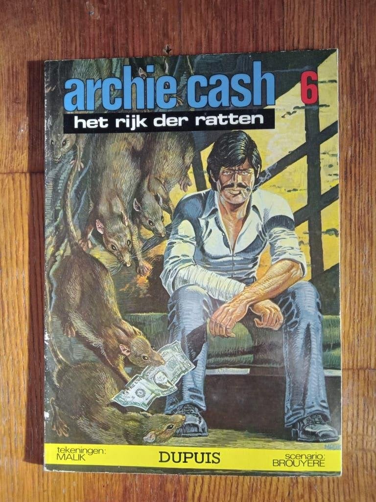 Archie Cash stripboeken - 1e drukken, Gelezen, Malik, Ophalen of Verzenden, Meerdere stripboeken