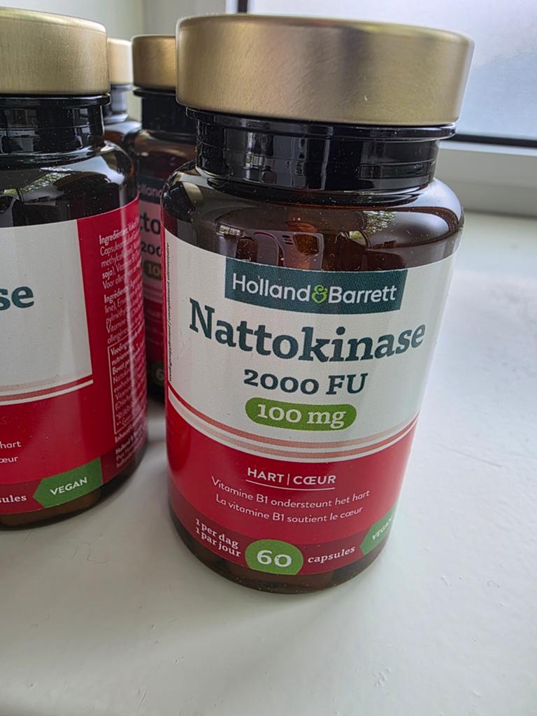 Holland & Barrett Nattokinase 2000 FU - 8 ongeopende potjes, Sport en Fitness, Gezondheidsproducten en Wellness, Ophalen of Verzenden