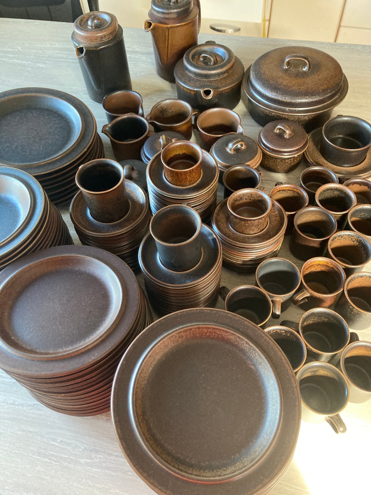 Prachtig servies Arabia Ruska, Antiek en Kunst, Ophalen of Verzenden