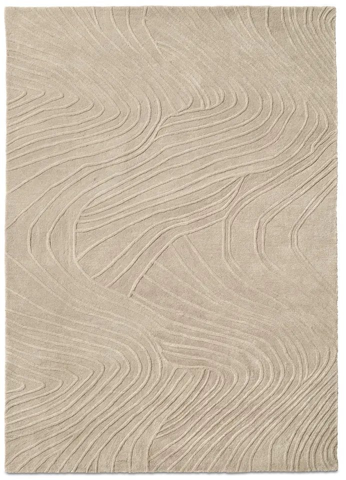 Boconcept Ridge karpet, Ophalen, Beige, 200 cm of meer, Zo goed als nieuw