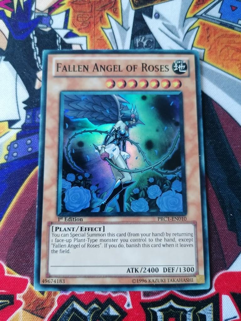 Fallen Angel of Roses Super Rare PRC1 - Yu-Gi-Oh, Ophalen of Verzenden, Zo goed als nieuw, Foil