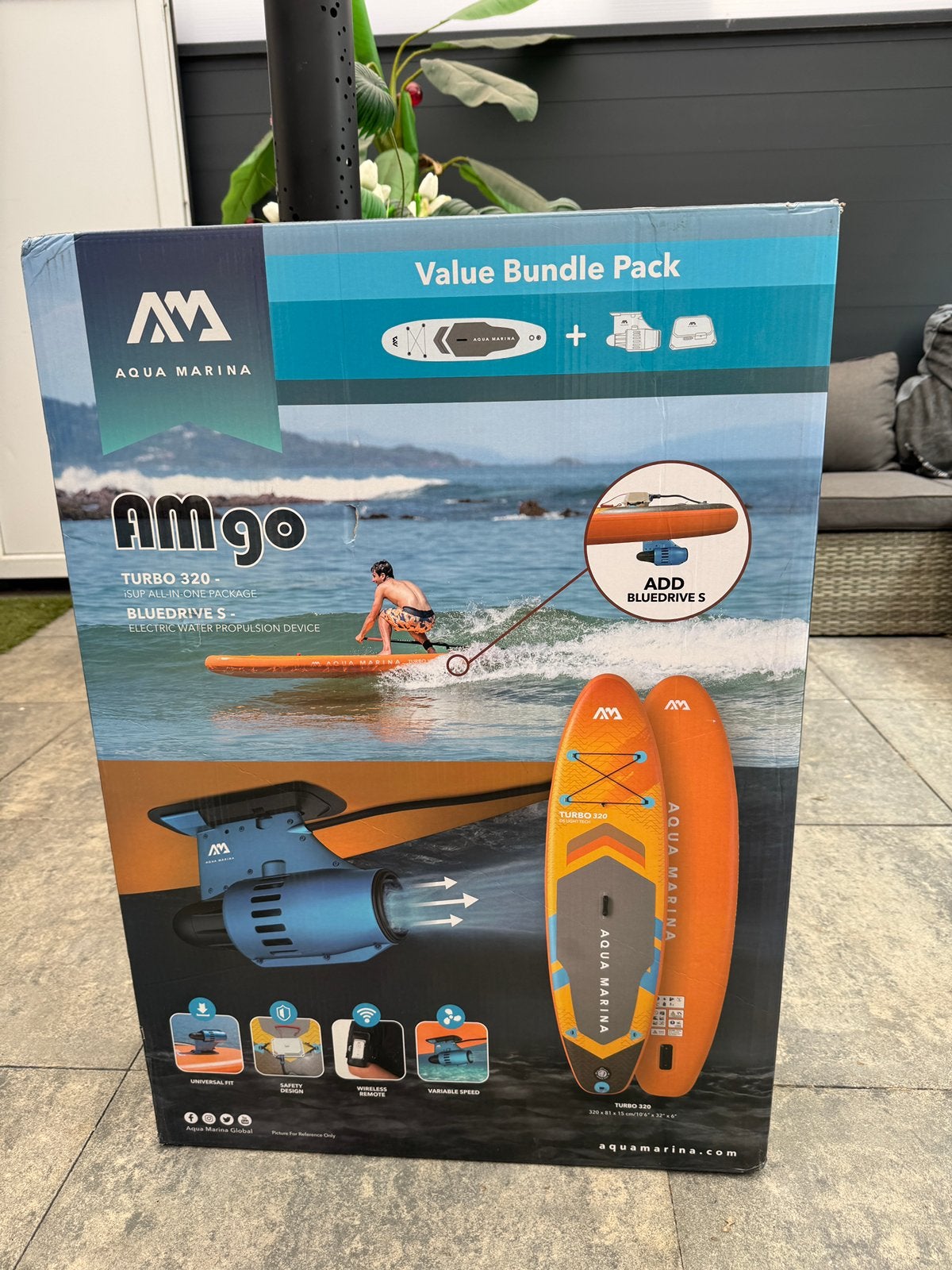 Aqua Marina AMgo Turbo 320 + BlueDrive – NIEUWE SUB!!!!!!, Ophalen, Nieuw, SUP-boards