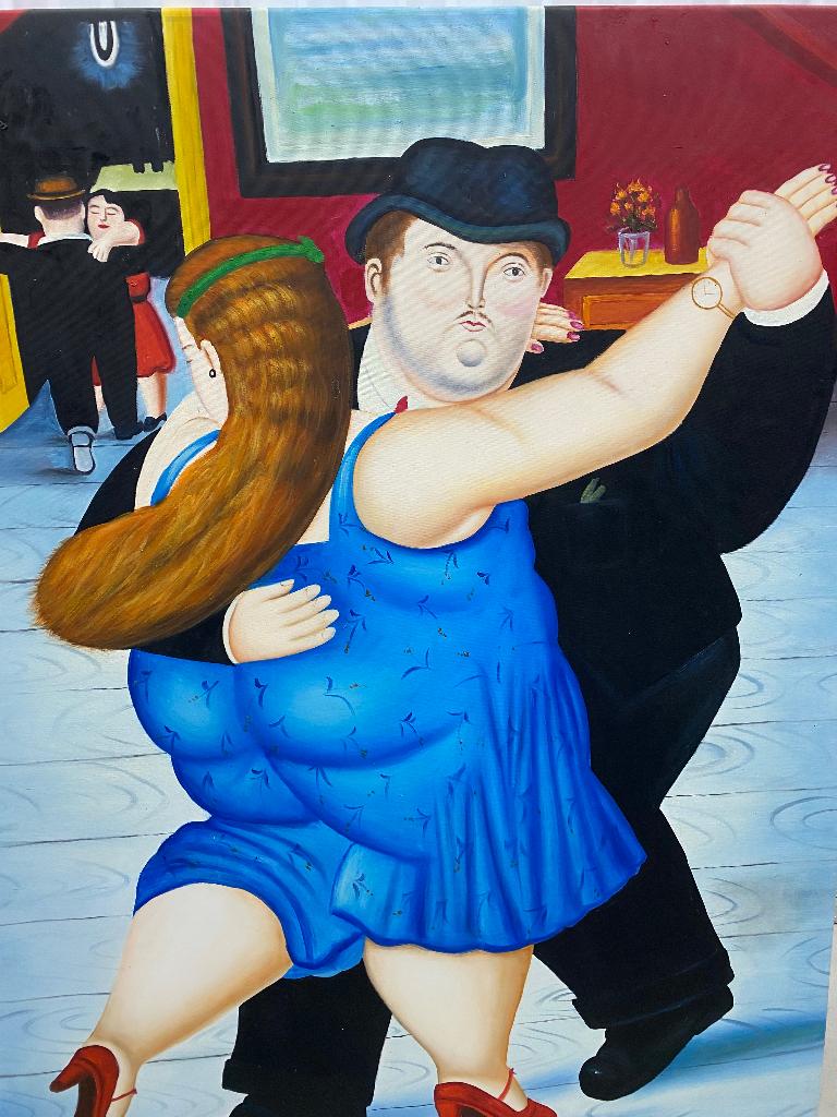 Schilderij Fernando Botero (replica), Ophalen, Zo goed als nieuw, Schilder- en Tekenkunst