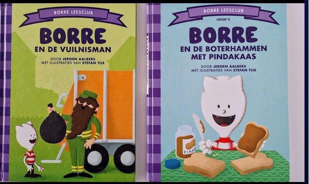 Borre: De Vuilnisman & Boterhammen met Pindakaas, Boeken, Gelezen, Fictie algemeen, Jongen of Meisje, Ophalen of Verzenden
