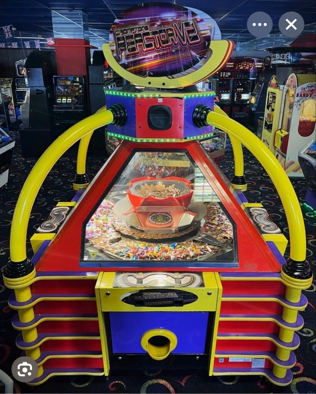 Muntenschuiver  coin pusher Arcade Machine - Reactorve 2, Verzamelen, Ophalen of Verzenden, Gebruikt