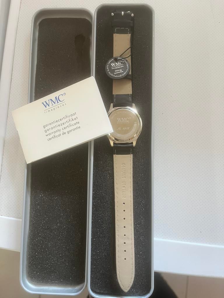 Wmc horloge, ongebruikt, Overige merken, Leer, Polshorloge, Ophalen of Verzenden