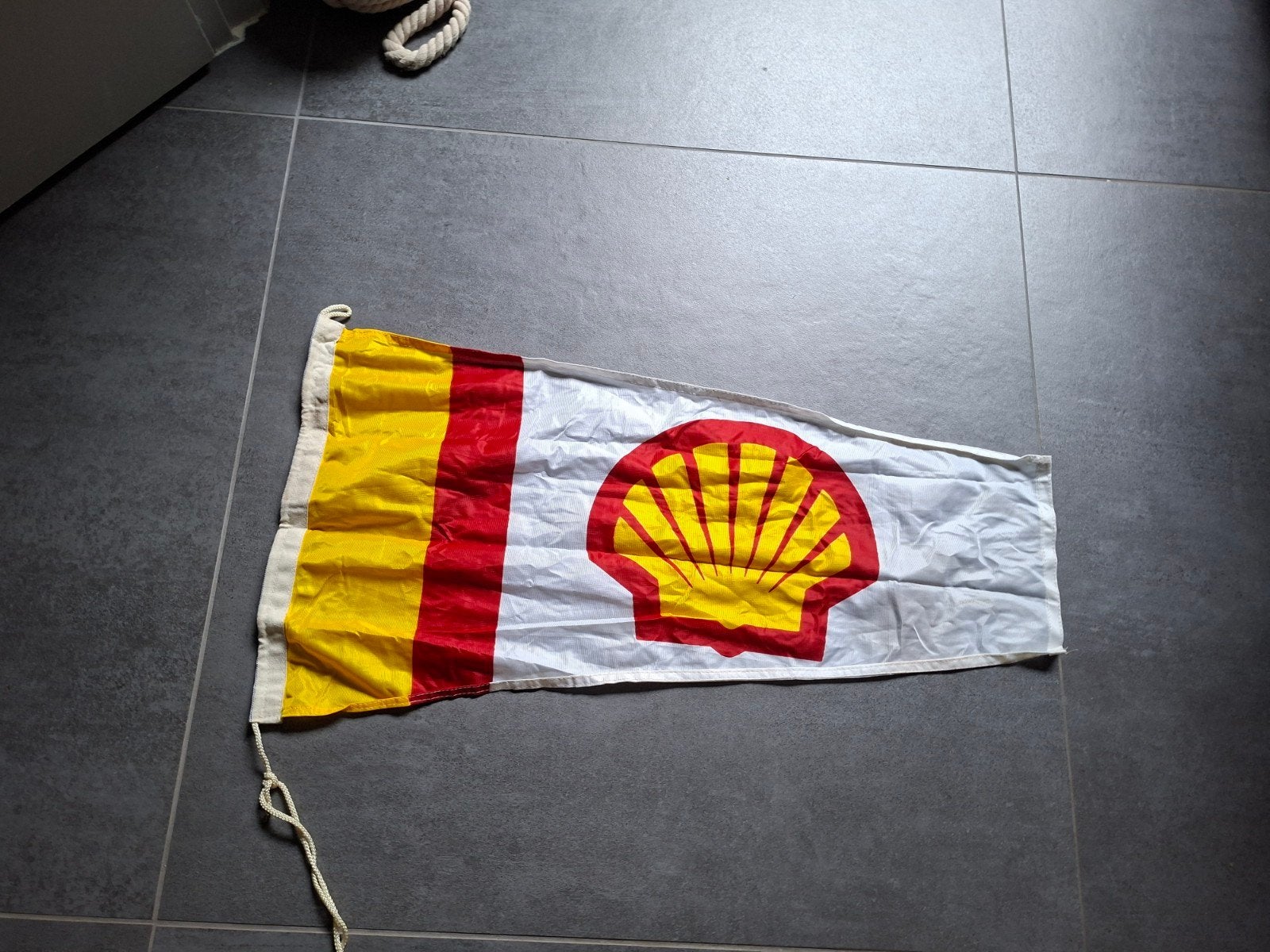 shell vlag, Verzamelen, Ophalen of Verzenden, Zo goed als nieuw, Reclamebord