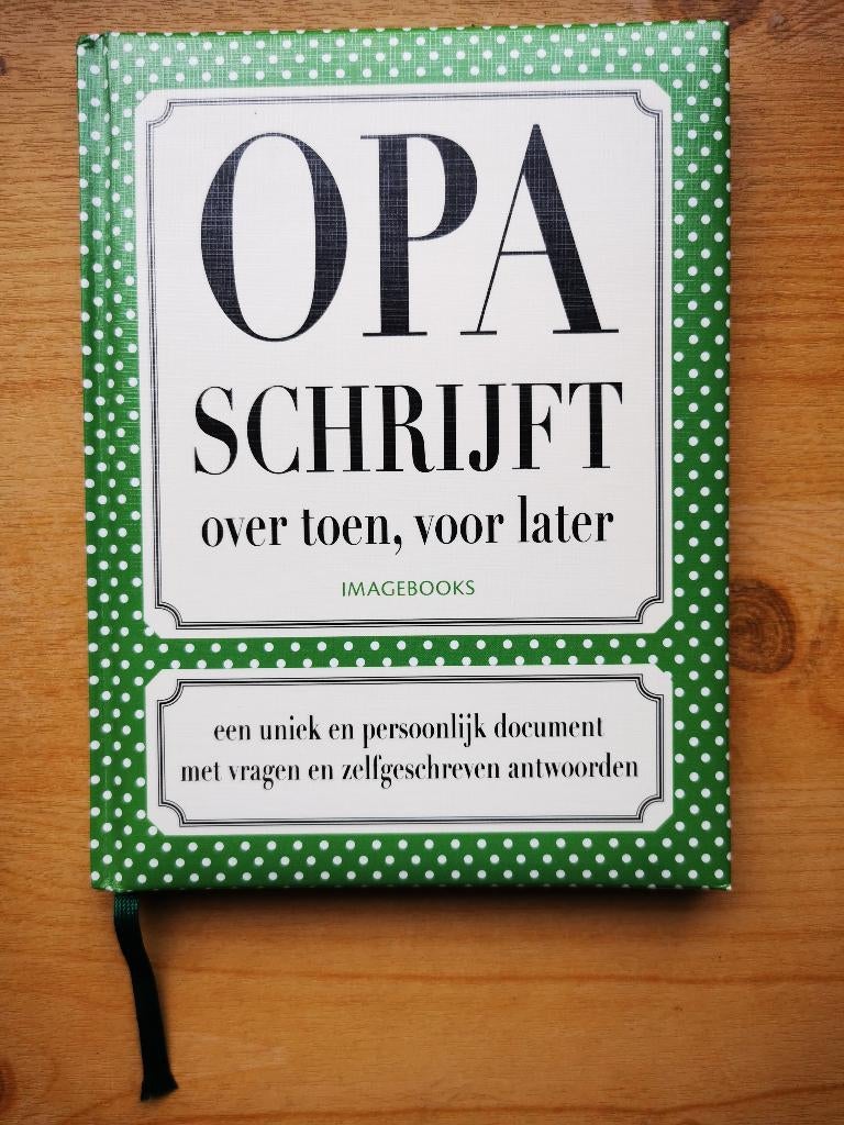 Opa schrijft over toen, voor later NIEUW!, Ophalen of Verzenden, Nieuw, Kraamcadeau