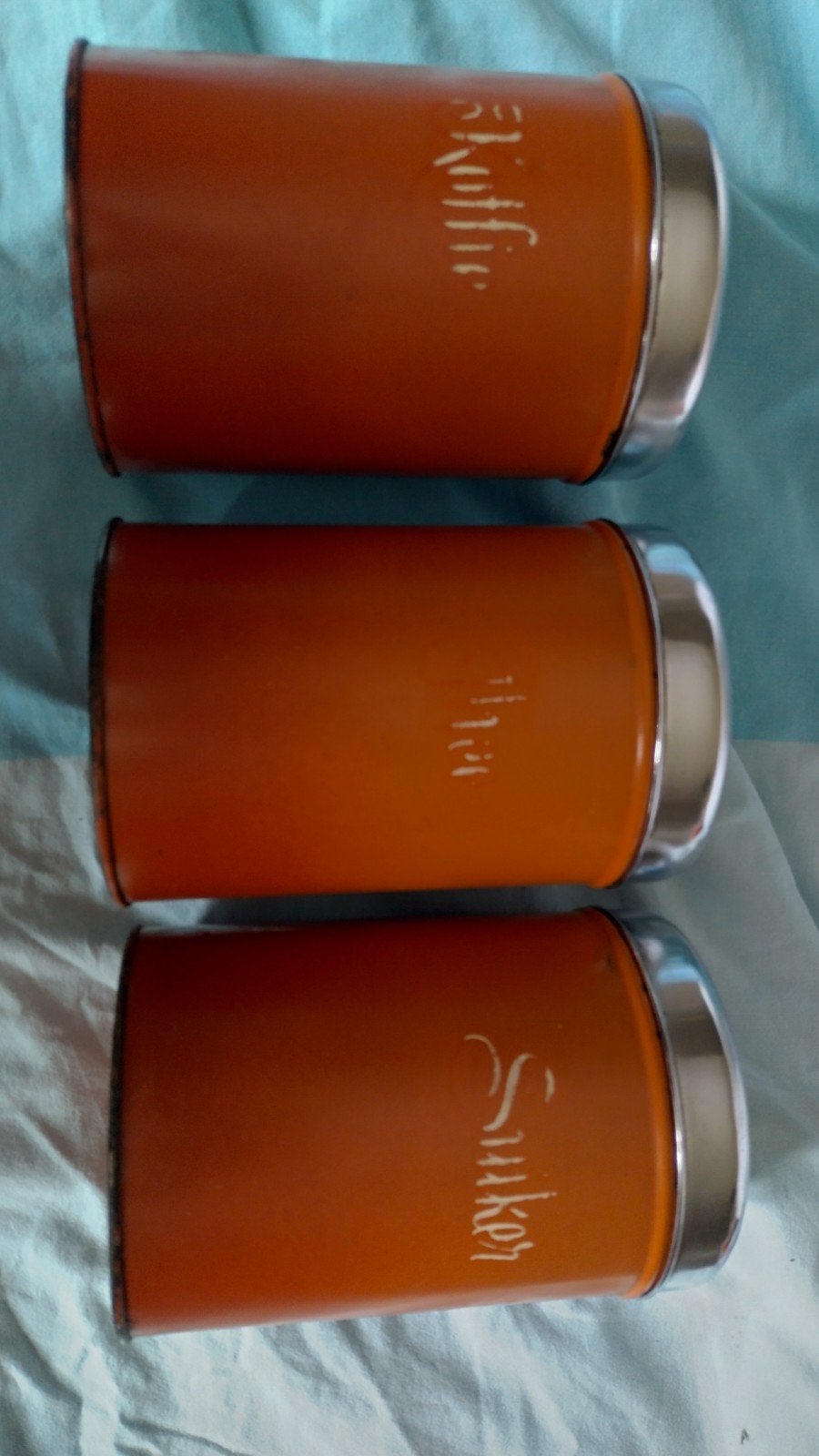 Vintage voorraadbussen (koffie, thee, suiker), Ophalen of Verzenden