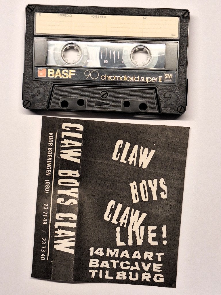 CLAW BOYS CLAW = Batcave (Tilburg) 14 maart, Ophalen of Verzenden, Gebruikt, Cd of Plaat