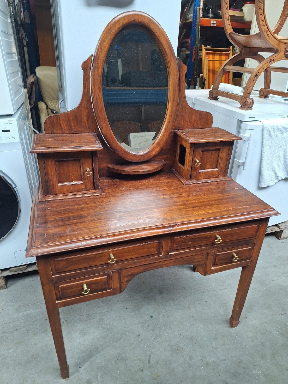 Antieke kaptafel, Ophalen, Gebruikt, 100 tot 150 cm, Minder dan 100 cm