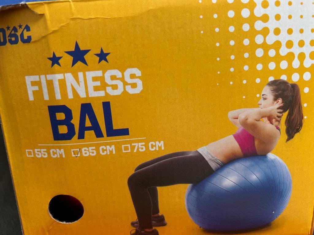 Fitness bal 65cm, Sport en Fitness, Fitnessmaterialen, Ophalen, Nieuw, Fitnessbal