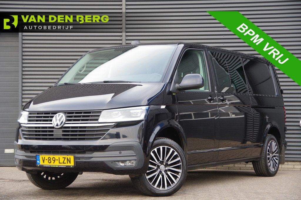 Volkswagen Transporter 2.0 TDI L2 150PK AUT. DC-5P, LED, 2X, Auto's, Bestelauto's, Bedrijf, Te koop, ABS, Airbags, Airconditioning