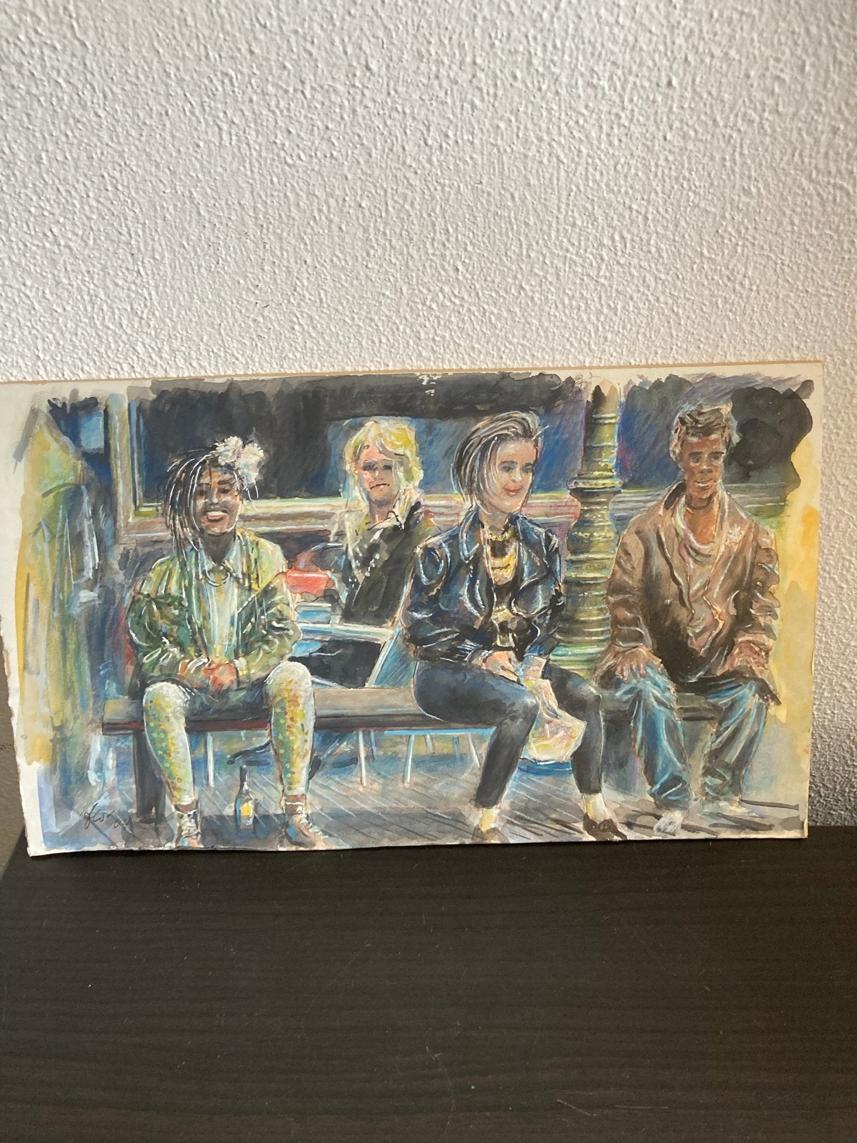 Aquarel Florus Silvester, bekroond graficus, 31x18cm, Portret of Personen, Realistisch, Ophalen of Verzenden, Gesigneerd