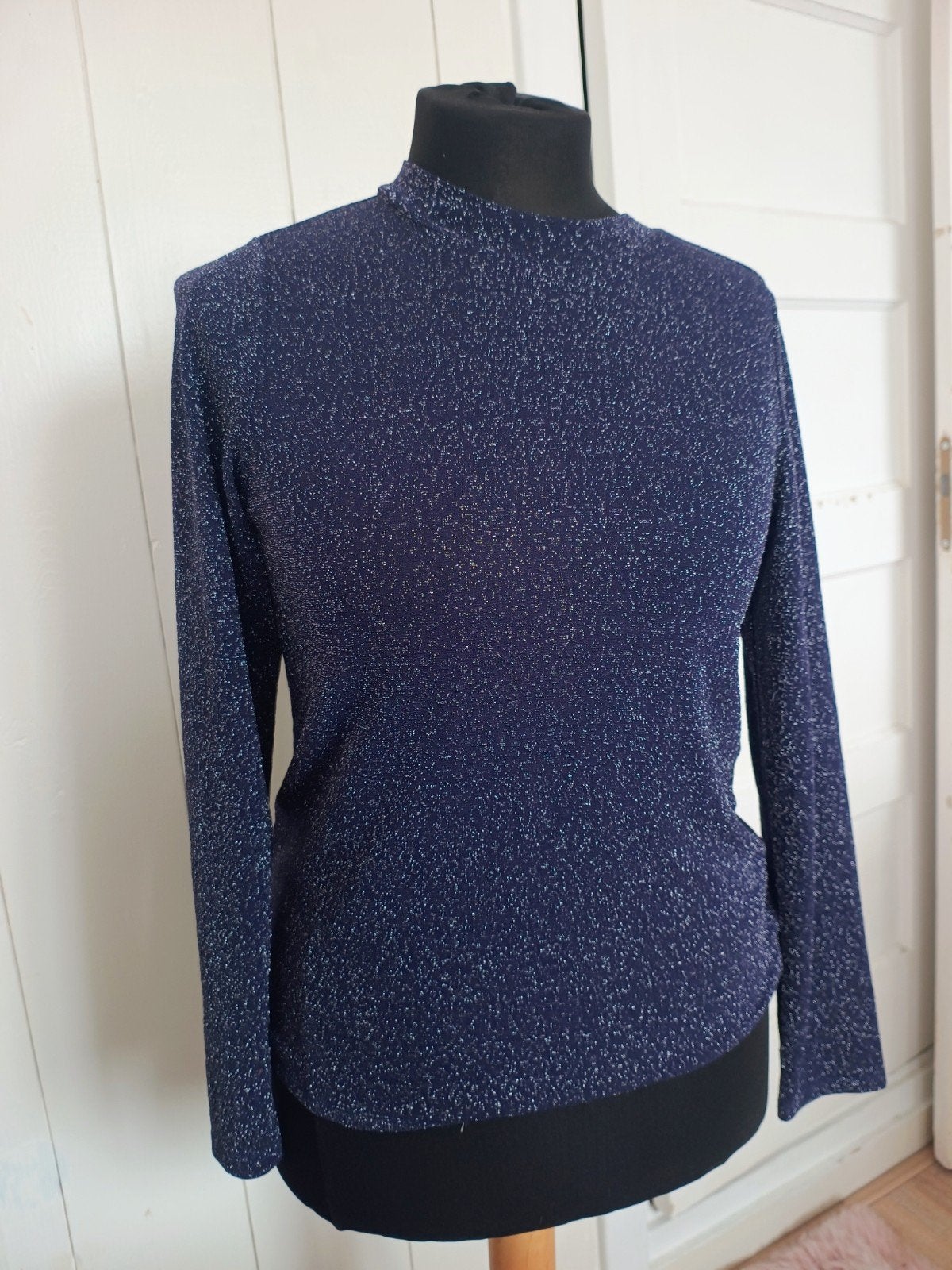 CKS Glitter Top Donkerblauw – Maat XL – Feestelijk, Kleding | Dames, Blouses en Tunieken, Ophalen of Verzenden, Nieuw, Maat 46/48 (XL) of groter