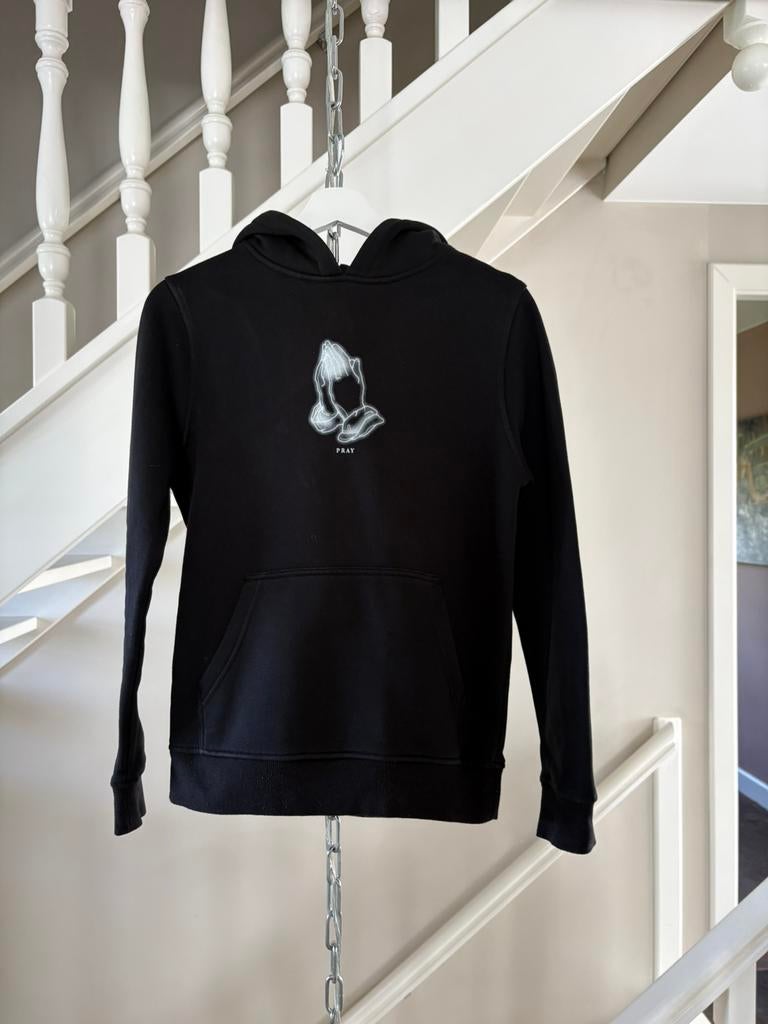 Hoodie sweater zwart Pray merk Mister Tee 158-164, Ophalen of Verzenden, Zo goed als nieuw, Trui of Vest