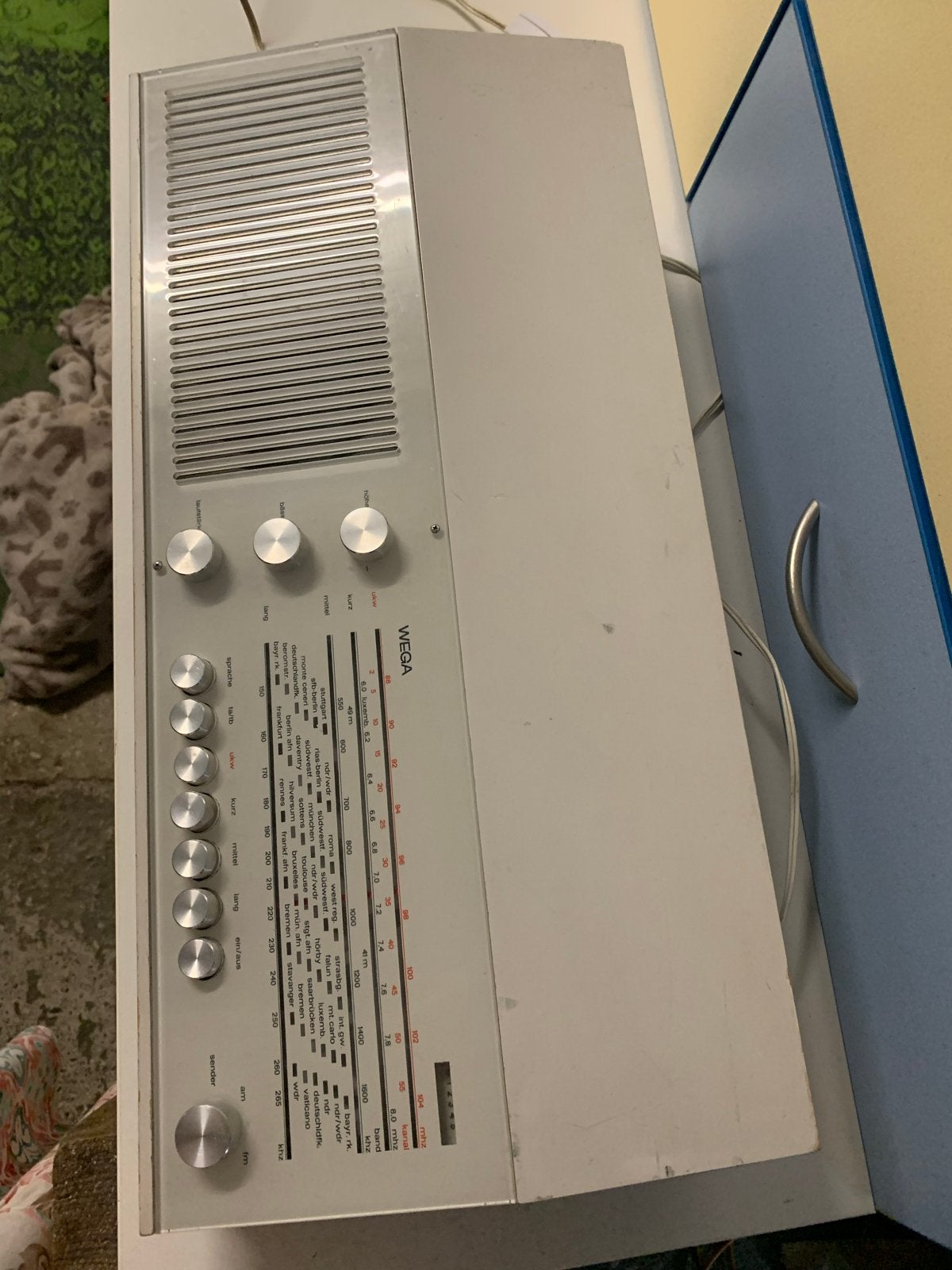 Vintage Wega Radio - Jaren '70 Design Klassieker, Ophalen of Verzenden, Gebruikt, Radio
