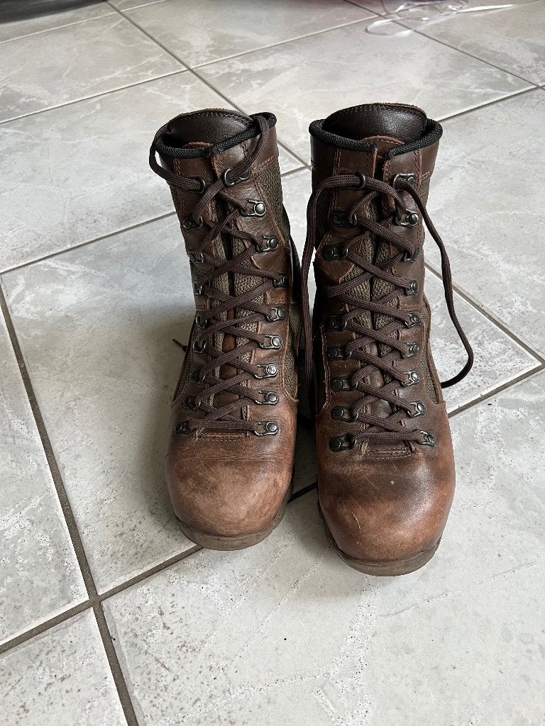 Gedragen paar Meindl 3548-10 Jungle Boots maat 42,5 Br 4, Verzenden, Gebruikt, Schoenen