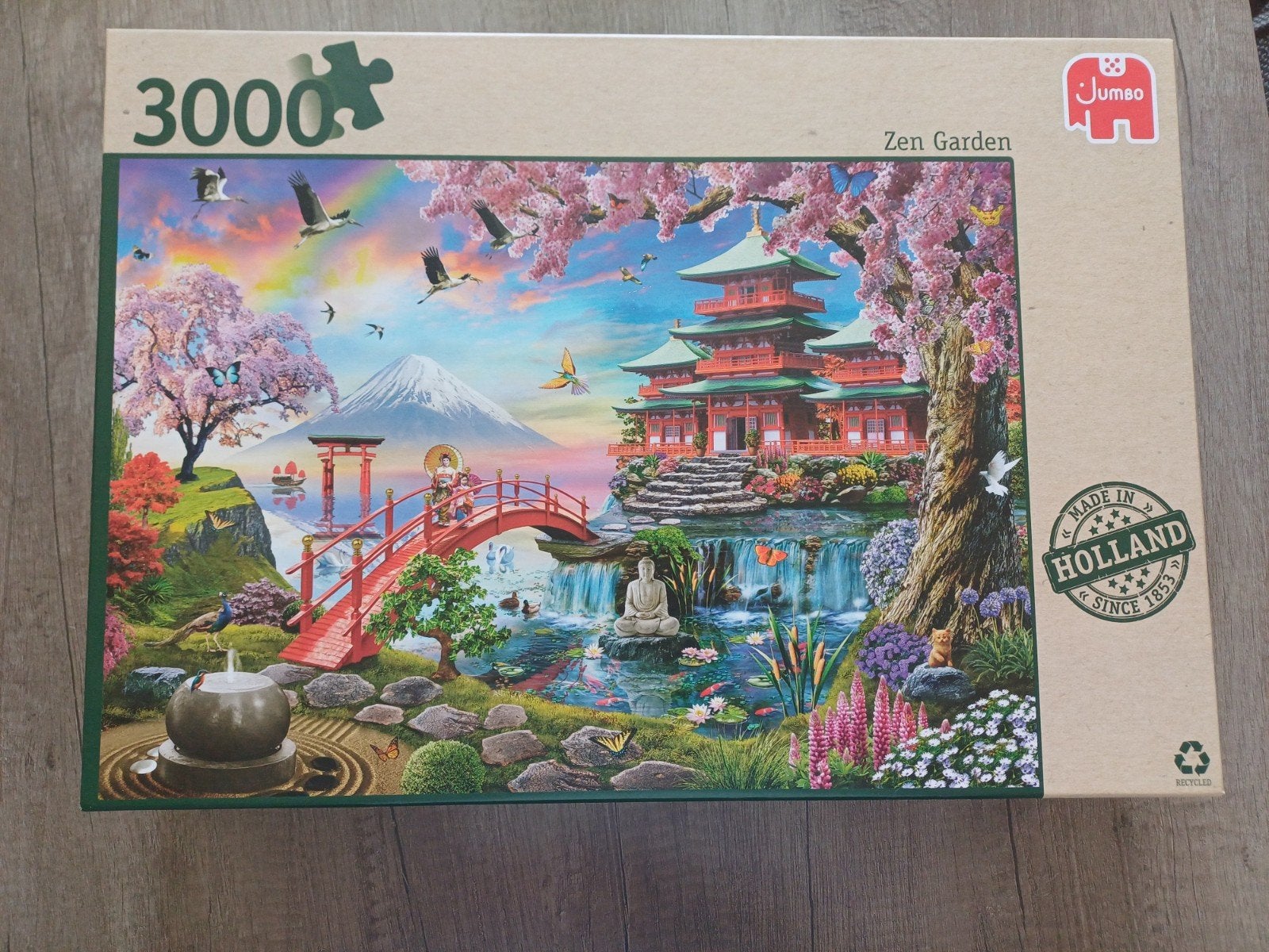 Jumbo Legpuzzel 3000 Stukjes - Zen Garden, Ophalen of Verzenden, Meer dan 1500 stukjes, Zo goed als nieuw, Legpuzzel