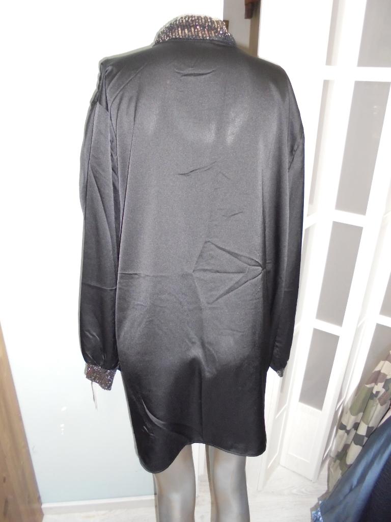 nieuw zwarte feestelijke blouse met goudkl pailletten xxl, Nieuw, Ophalen of Verzenden, New Collection, Blouse of Tuniek