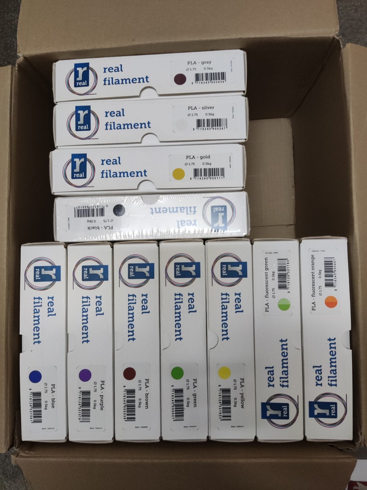 Real Filament PLA 1.75mm - Diverse kleuren (0.5kg), Computers en Software, 3D Printers, Ophalen