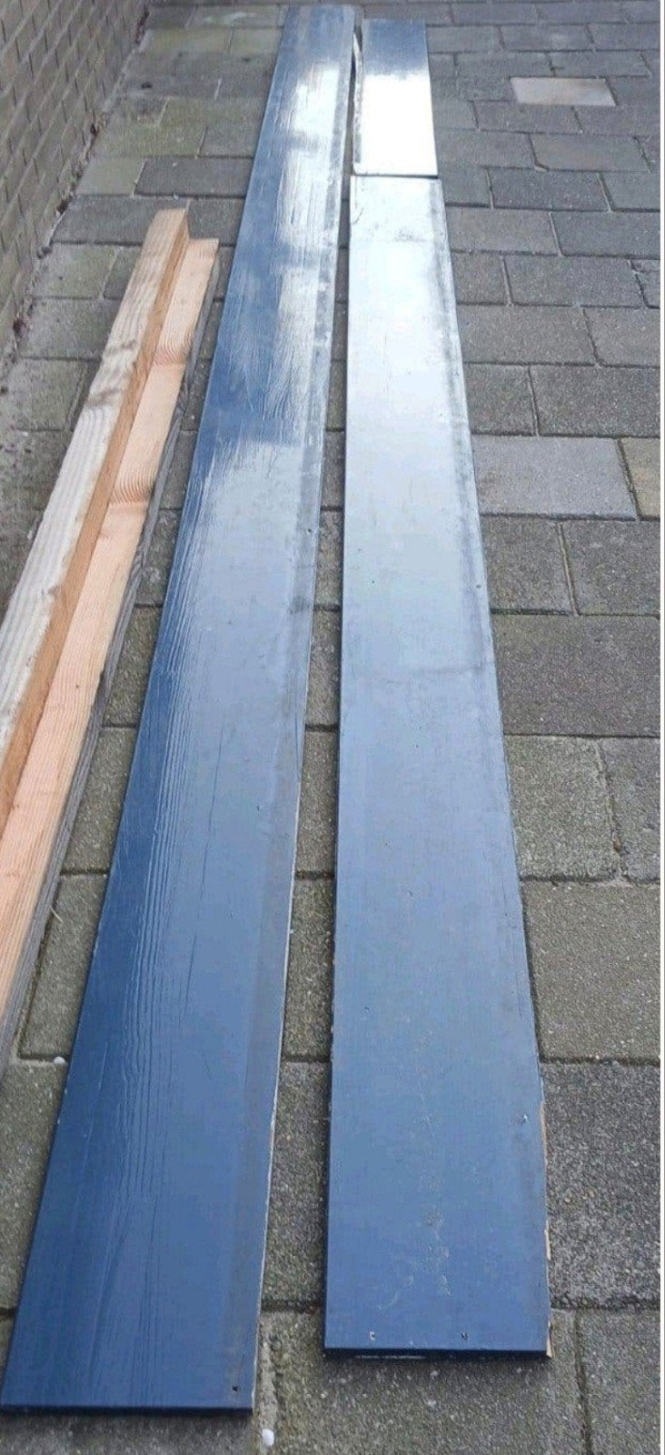 Boeidelen Red Cedar hout 18 mm dik planken balken, Ophalen