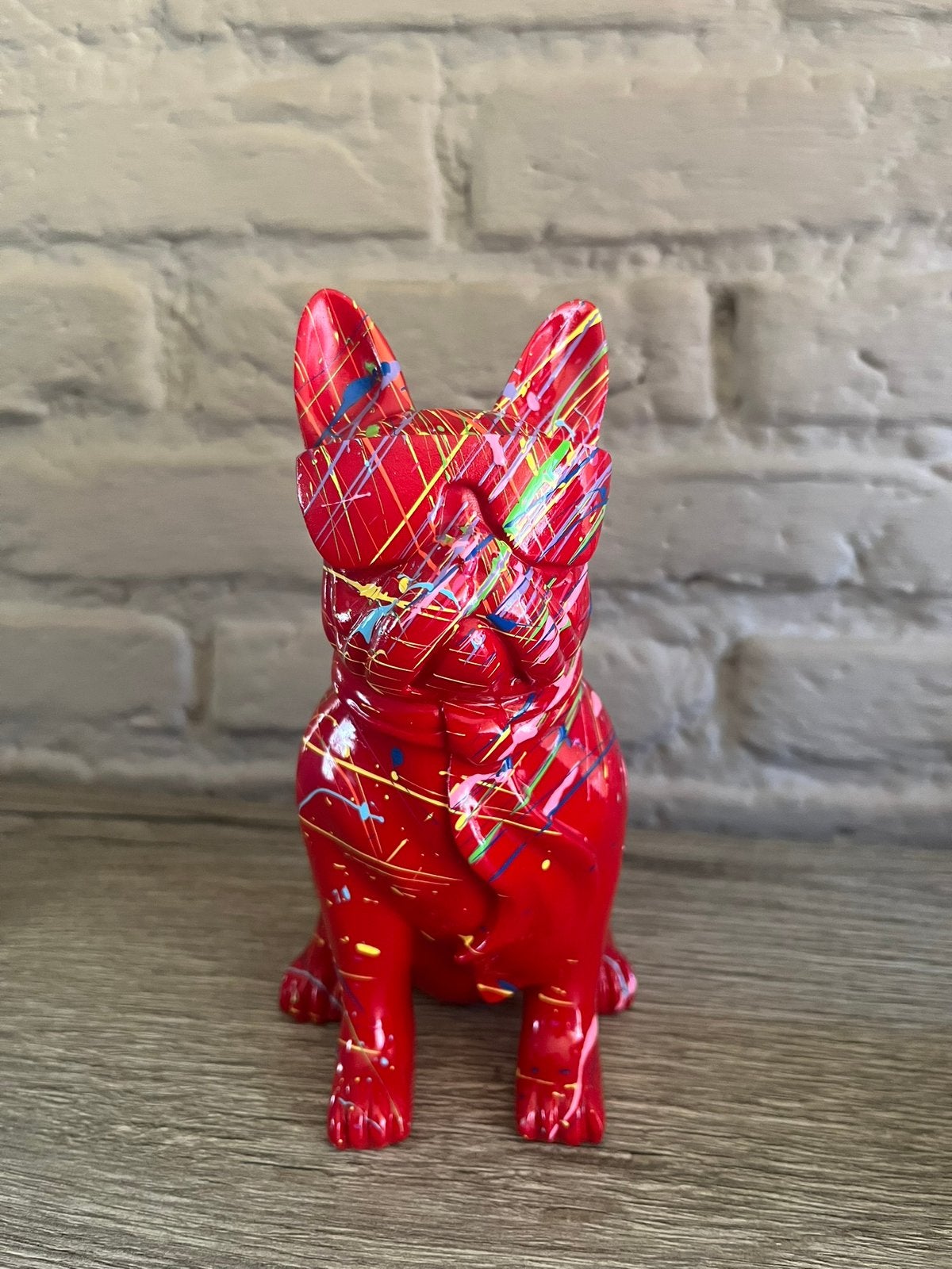 bulldog (splash) 18cm/Nieuw!, Verzamelen, Beelden en Beeldjes, Ophalen of Verzenden, Nieuw, Dier