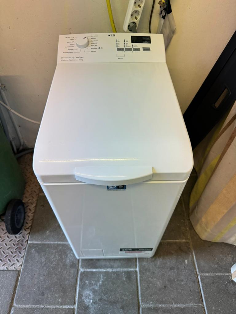 AEG Bovenlader Wasmachine |Bezorging Mogelijk |Schoon & Goed, Witgoed en Apparatuur, Ophalen, 4 tot 6 kg, Bovenlader, 85 tot 90 cm