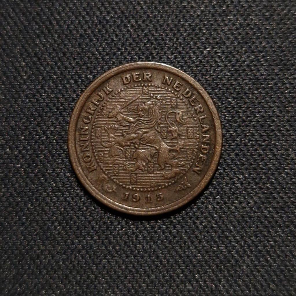 1/2 cent 1915, Verzenden, Koningin Wilhelmina, Overige waardes, Losse munt