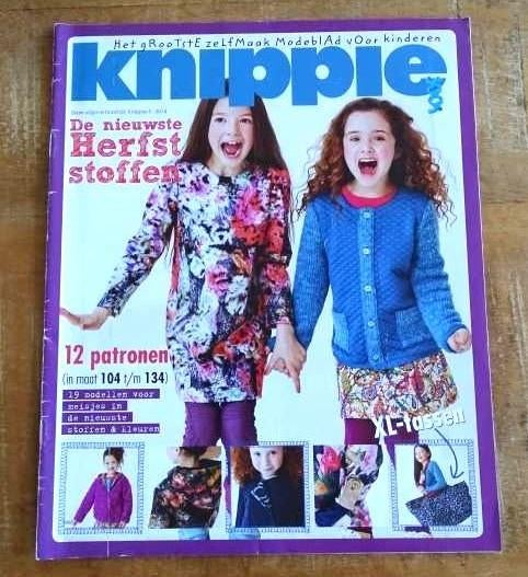 Knippie bijlage herfst 5/2014 - 12 patronen in maat 104/134, Hobby en Vrije tijd, Kledingpatronen, Verzenden, Zo goed als nieuw