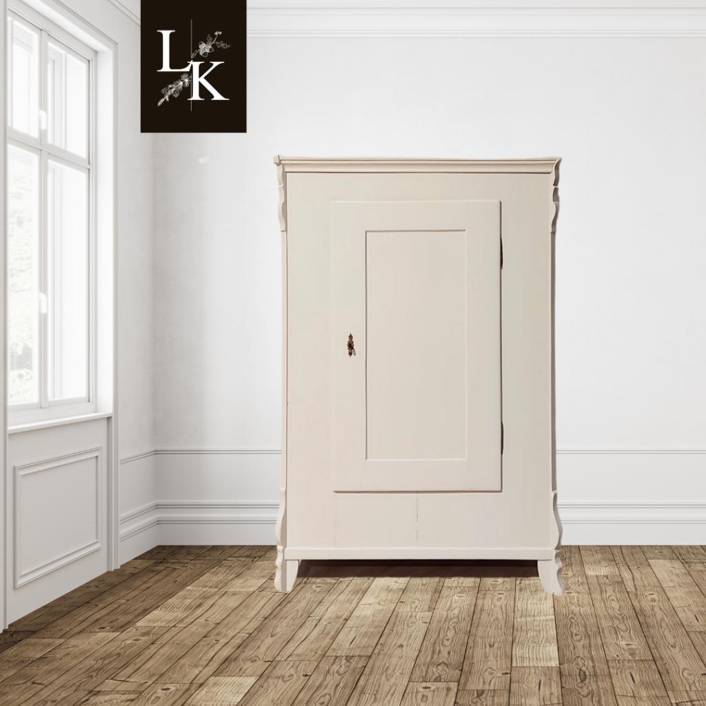 Landelijke klassieke kast, eendeurskast,linnenkast, hangkast