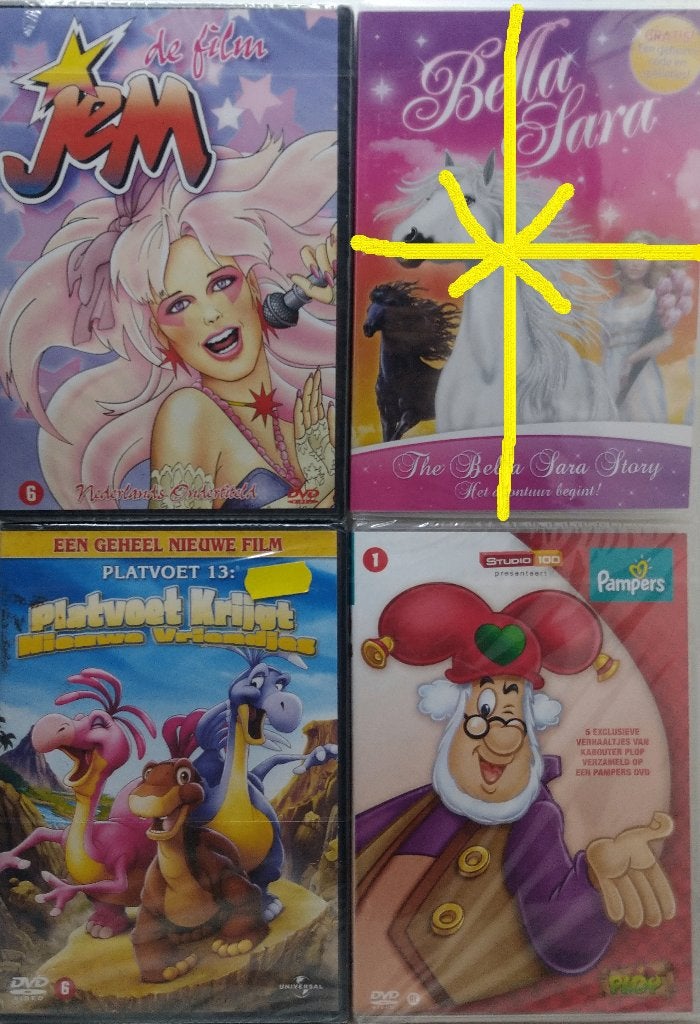 Drie nieuwe dvd's Jem - De film, Platvoet 13, Kabouter Plop, Alle leeftijden, Ophalen of Verzenden, Nieuw in verpakking, Actie en Avontuur