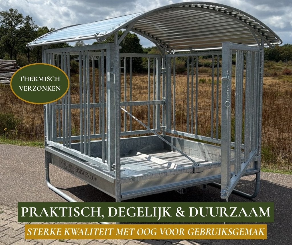 Weidehooiruif, Buitenruif, Hooiruif, Hayfeeder, Opfok, Veld omheiningen, Schaijk, Info@veldomheiningen.nl