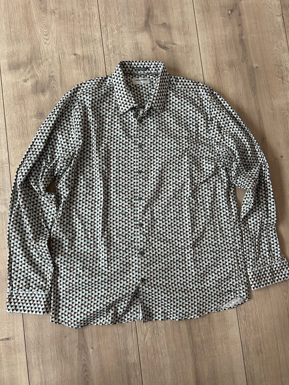 No Excess heren overhemd 2XL, Kleding | Heren, Ophalen of Verzenden, Zo goed als nieuw, Meerkleurig, Overige halswijdtes