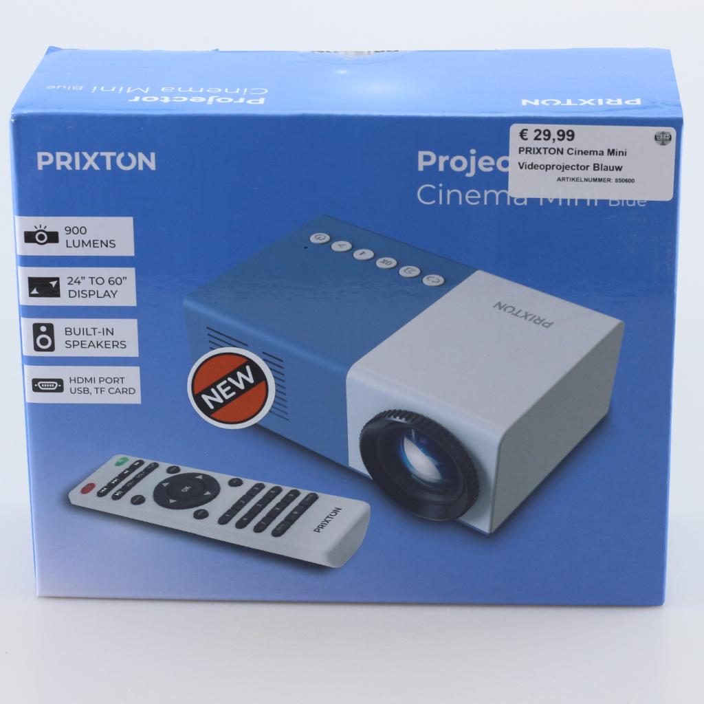 PRIXTON Cinema Mini Videoprojector Blauw Nieuw, Flex Ltd., Nieuw, https://flex.com/contact-us, Nobelstraat 10, 5807 GA Oostrum LB, Limburg, Nederland