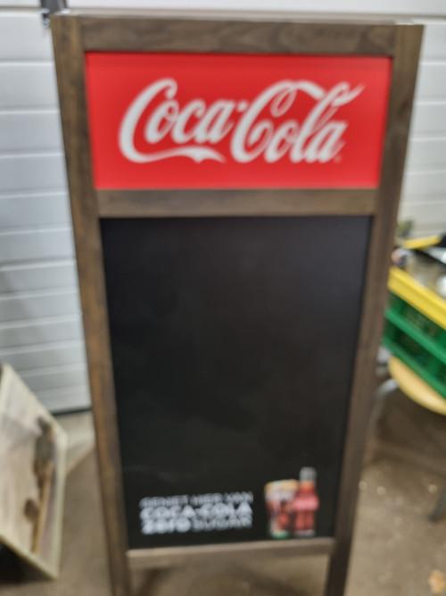 stoepbord krijtbord coca cola nieuw groot, Verzamelen, Ophalen of Verzenden, 'T Olde Gre-j, Info@toldegrej.nl, Endepoelstraat 20f Didam