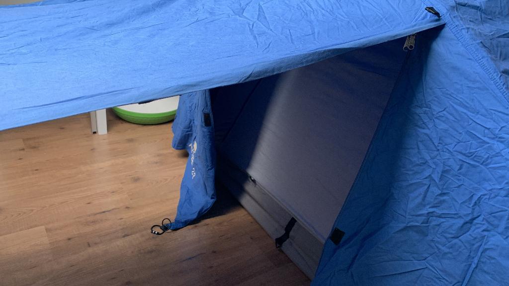 Lafuma  Antibes blauwe 2/3 persoons katoenen tent, Caravans en Kamperen, Tenten, Ophalen, Gebruikt, Tot en met 3