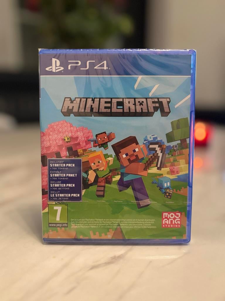 Minecraft PS4 - Inclusief Starter Pack - Nieuw in folie, Spelcomputers en Games, Games | Sony PlayStation 4, Verzenden, Nieuw