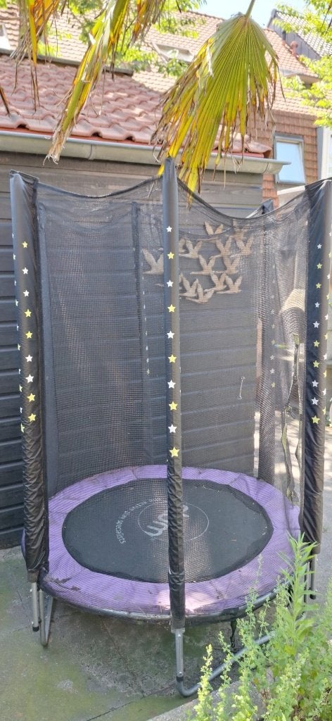 Plum Stardust trampoline paars 4ft met veiligheidsnet, Kinderen en Baby's, Speelgoed | Buiten | Trampolines, Ophalen, Gebruikt