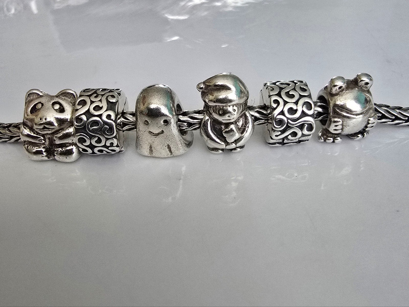Prachtige originele zilveren Pandora bedels/clips, Ophalen of Verzenden, Zo goed als nieuw, Zilver, Pandora
