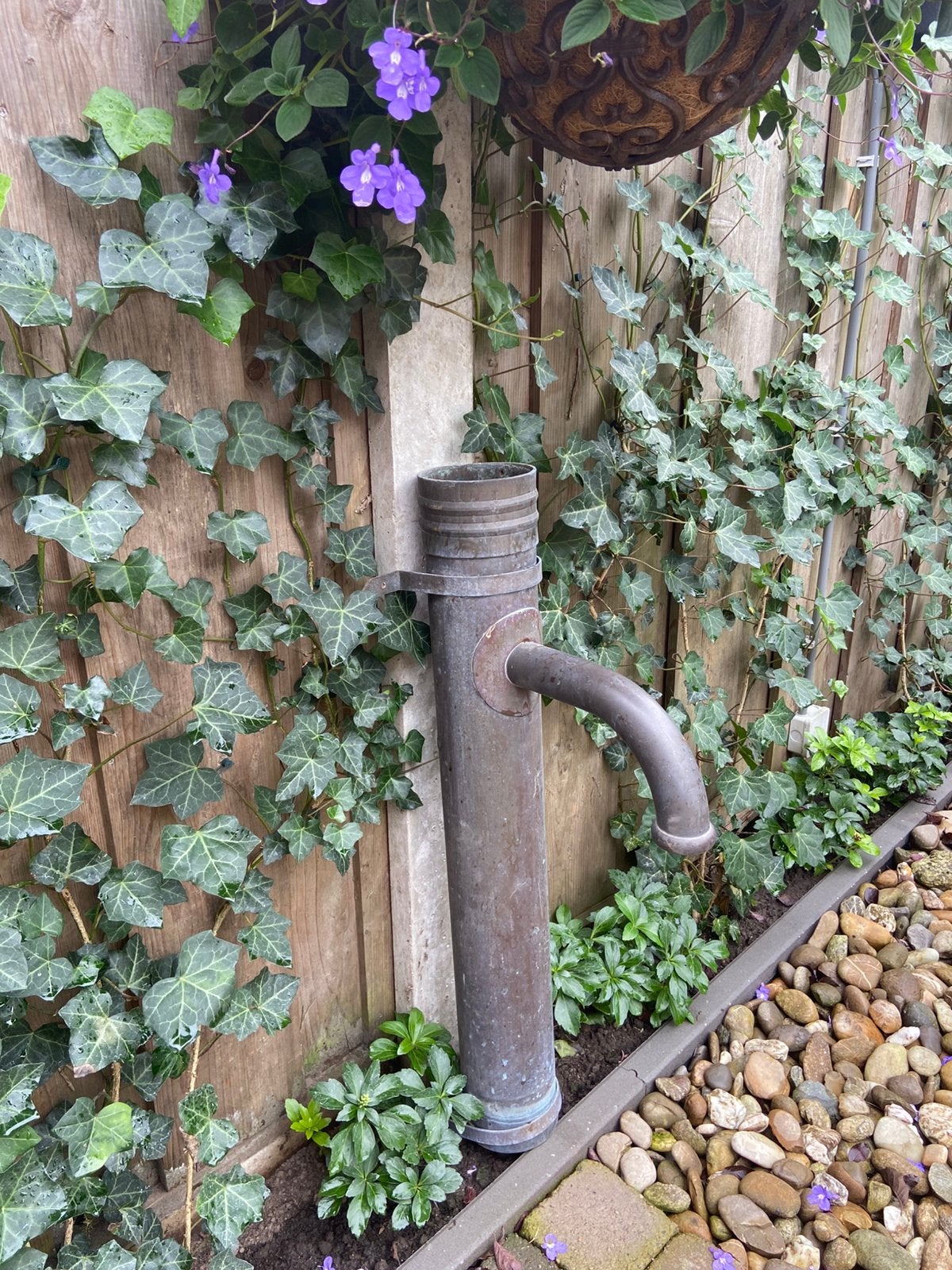 Koperen waterpomp ter decoratie (Tuin), Ophalen, Gebruikt