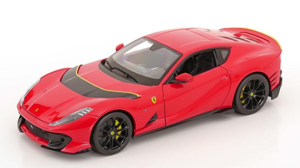 Ferrari 812 Competizione 2021 Rood 1-18 Burago Race & Play, Hobby en Vrije tijd, Modelauto's | 1:18, Tschuiten@hotmail.com, Duitsland