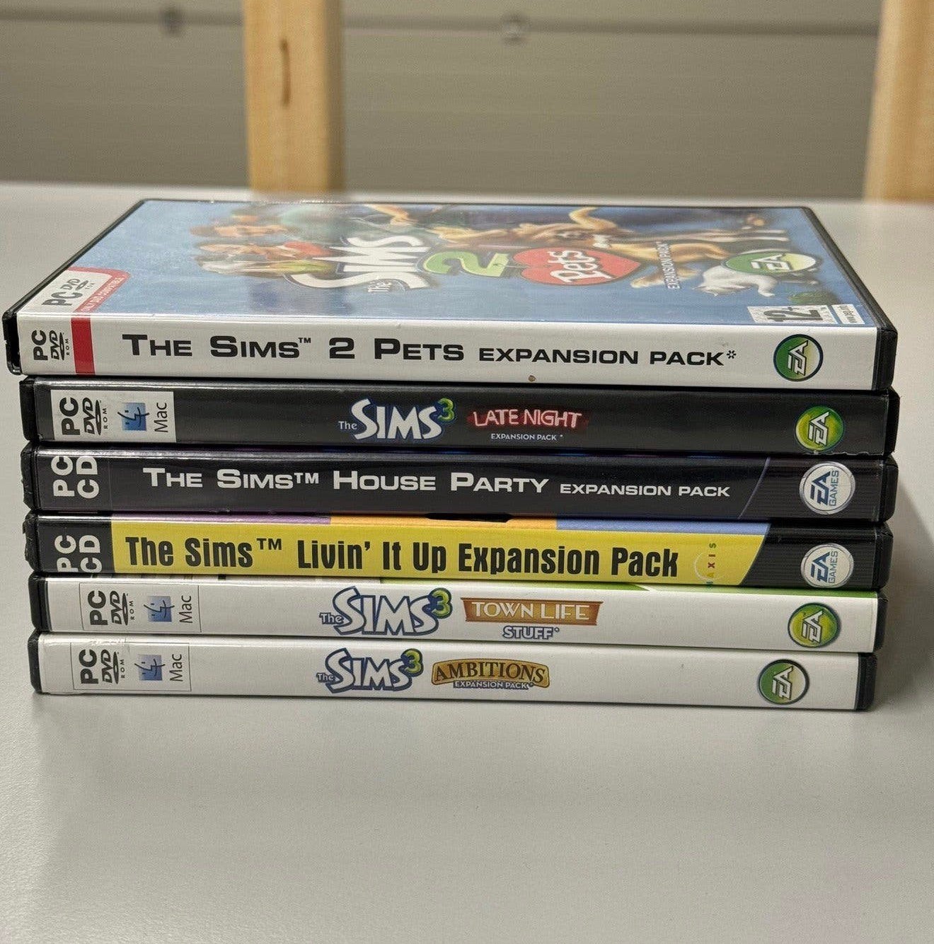 6X PC Spelletjes games The sims 2 3 + expansions uitbreiding, P, P, Ophalen of Verzenden, Zo goed als nieuw