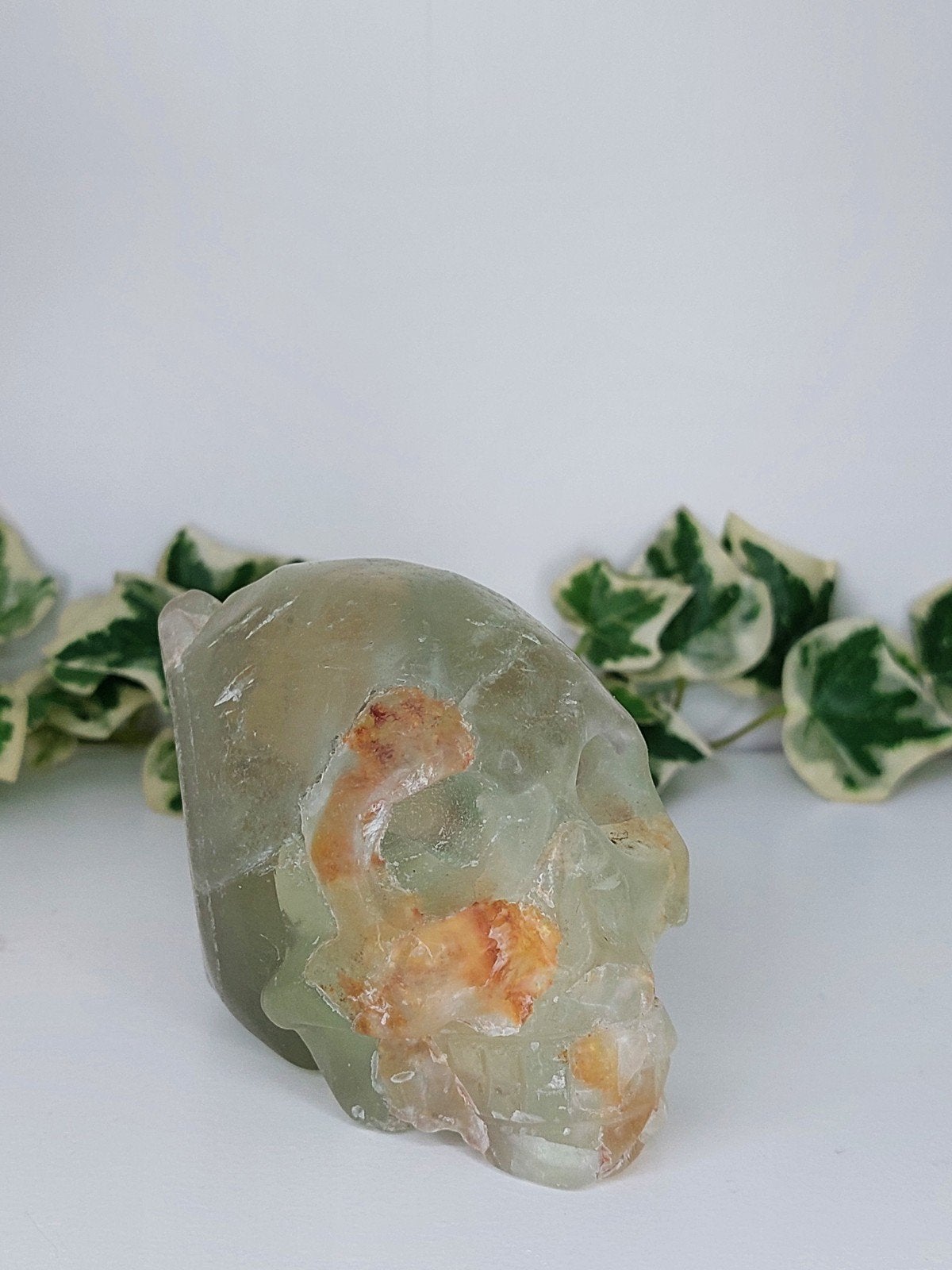 Ruwe Fluoriet human skull, Ophalen of Verzenden, Nieuw