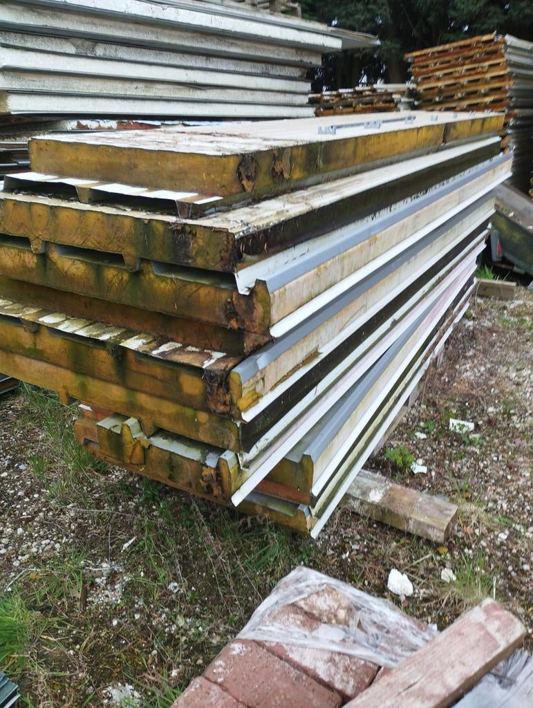 Sandwich dak panelen, Ophalen, Gebruikt, X, X