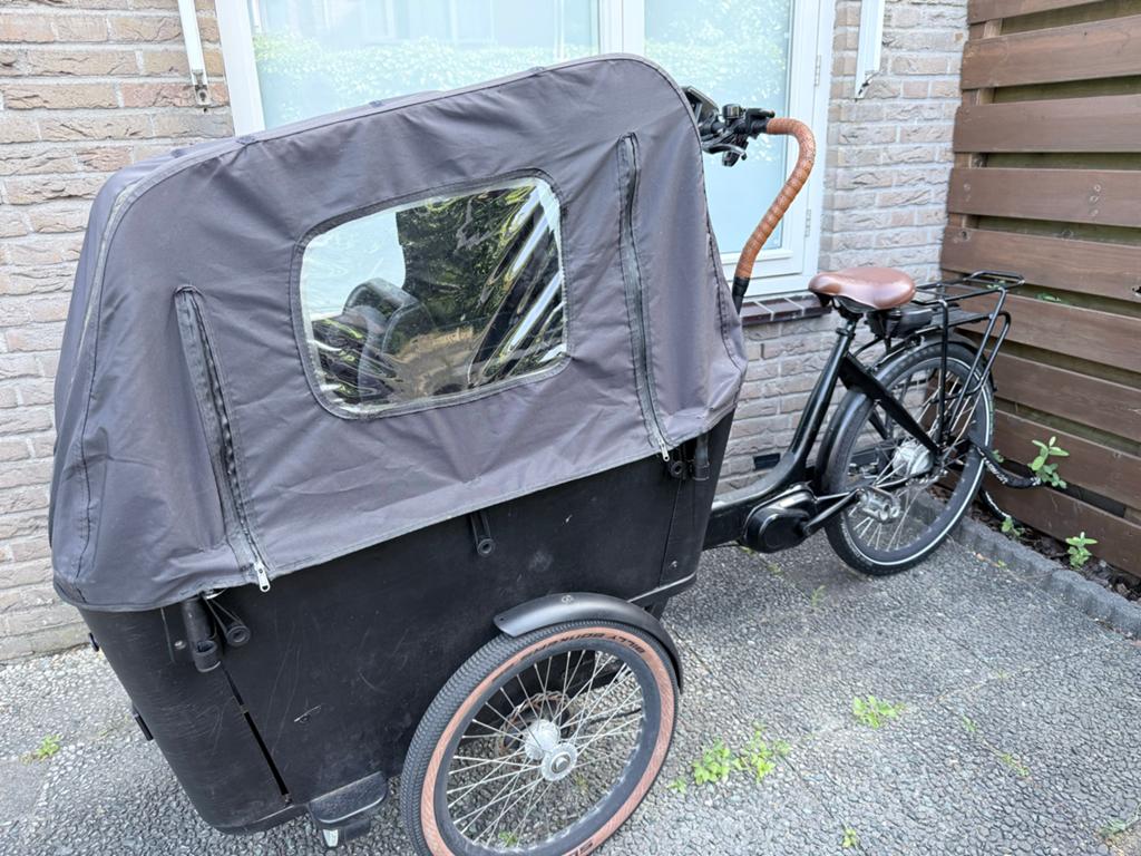 Elektrische Vogue Bakfiets, Fietsen en Brommers, 4 kinderen of meer, Gebruikt, Elektrisch, Schijfrem