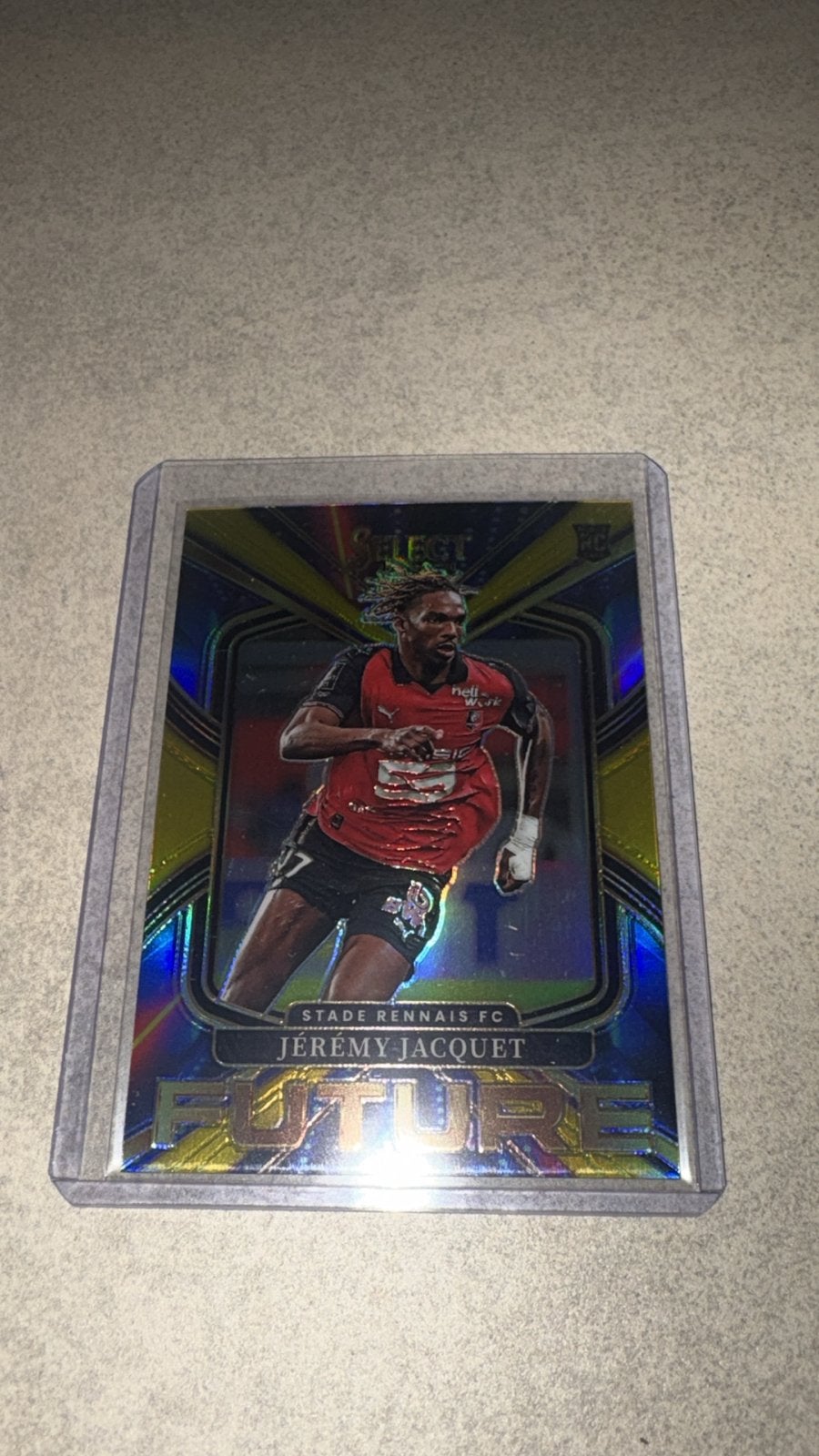 Jérémy Jacquet FUTURE Gold /10 RC - 2025-26 Panini Select, Ophalen of Verzenden, Zo goed als nieuw, Buitenlandse clubs, Spelerskaart
