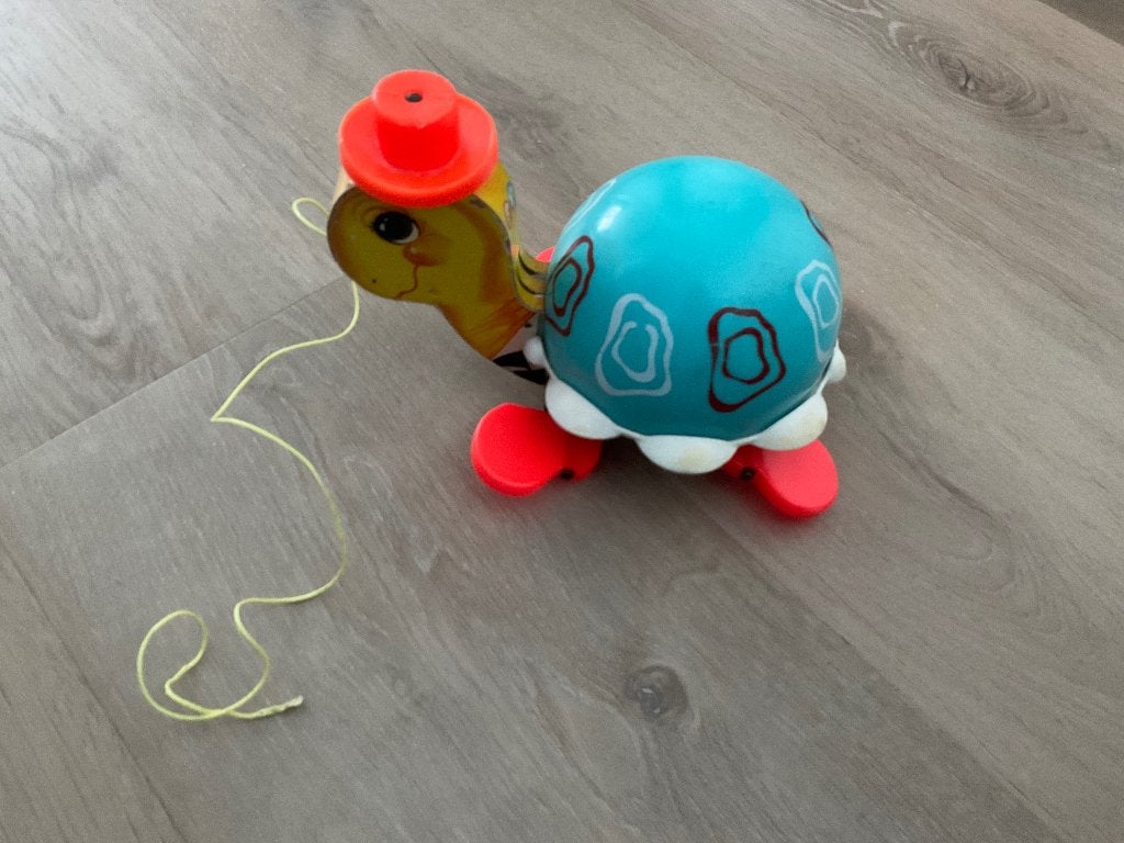 Vintage Fischerprice trekschildpad, Ophalen of Verzenden, Gebruikt, Speelset, Met geluid