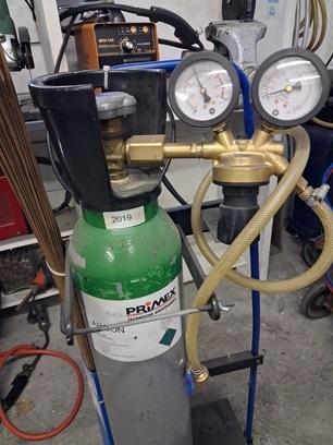 gasfles Argon, Ophalen, Zo goed als nieuw, 250 ampère of meer, Tig